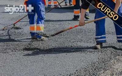 Trabajos de estabilización de explanadas y extendido de firmes 20h.